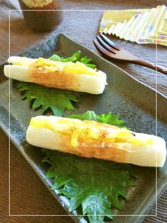 ちくわと沢庵のマヨチー焼き-レシピのメイン写真