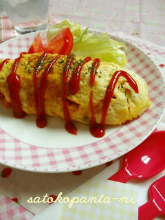 おせちのお豆で簡単オムライス♡-レシピのメイン写真