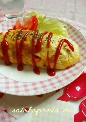 おせちのお豆で簡単オムライス♡-レシピのメイン写真