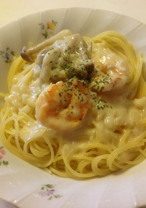 海老のクリームパスタ-レシピのメイン写真