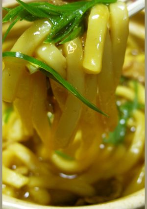 今年の年越しそばは鍋焼きカレーうどんだ！-レシピのメイン写真