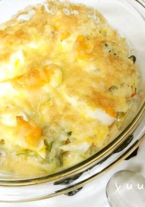 リメイク料理♪豆乳リゾットドリア-レシピのメイン写真