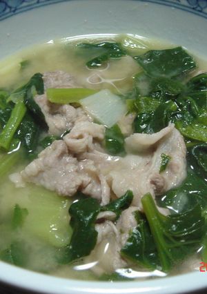 緑野菜の豚汁-レシピのメイン写真