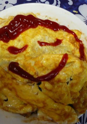 超簡単☆残ったカレーでオムカレー-レシピのメイン写真