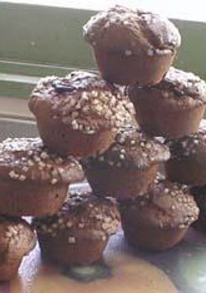 カスタードとチョコのダブルパンチ！★Custard Cream＆Chocolate Muffin-レシピのメイン写真