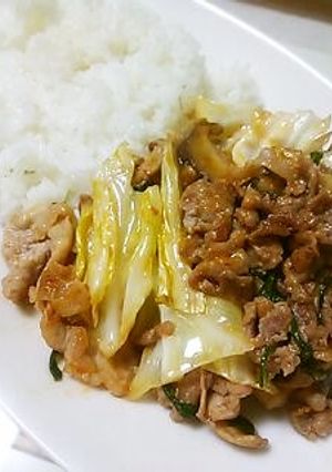 スピーディーでガッツリ!豚キャベ丼☆-レシピのメイン写真