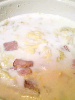 ハムと白菜のホットミルクスープ-レシピのメイン写真