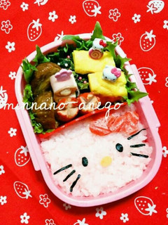 キャラ弁*ペタペタキティちゃん-レシピのメイン写真