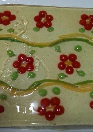小梅咲く柚子香るアボカド豆腐【お節にも】-レシピのメイン写真