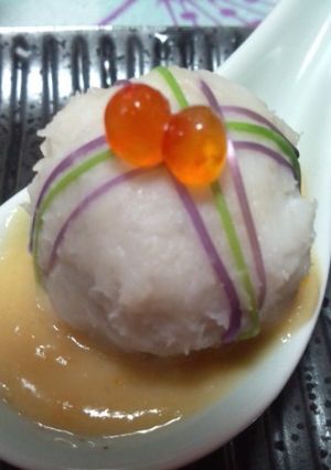 里芋手鞠の柚子味噌ワンスプーン【お節に】-レシピのメイン写真