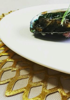 【美レシピ】あわびのステーキ　海苔ソ−ス-レシピのメイン写真