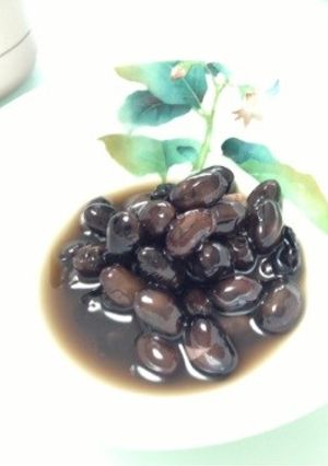 お正月の準備♫ツヤツヤ黒豆煮-レシピのメイン写真