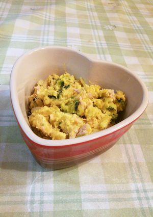 かぼちゃとツナと玉葱のマヨ醤油サラダ-レシピのメイン写真