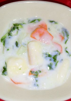 お麩のミルク汁粉☆離乳食-レシピのメイン写真