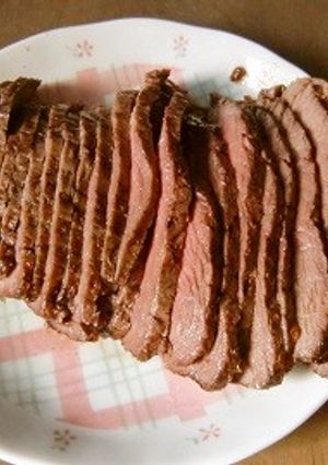 美味しいローストビーフを、塩麹ジャムで♪-レシピのメイン写真