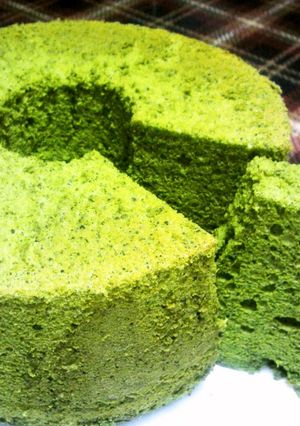 抹茶のシフォンケーキ-レシピのメイン写真