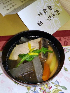 鰤と蛤のお雑煮 広島系-レシピのメイン写真