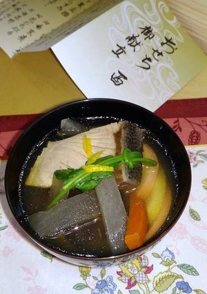鰤と蛤のお雑煮　広島系-レシピのメイン写真