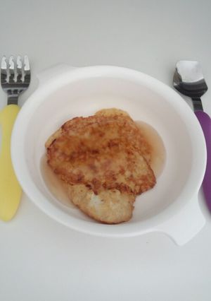 簡単！幼児食☆フワフワ鶏肉ハンバーグ-レシピのメイン写真