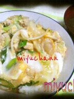 めんつゆで簡単♬ボリューム♡親子丼-レシピのメイン写真