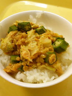 簡単!ねばねばキムチ丼-レシピのメイン写真