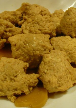 鶏つくね団子の煮物☆お祝い-レシピのメイン写真