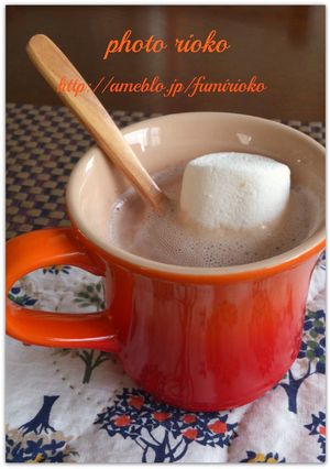 *ホットミルクinチョコマシュマロ*-レシピのメイン写真