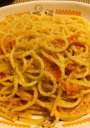 カニ缶で贅沢気分スパゲッティ♪-レシピのメイン写真
