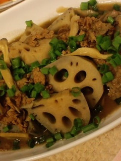 レンコンと牛肉の中華風煮物-レシピのメイン写真