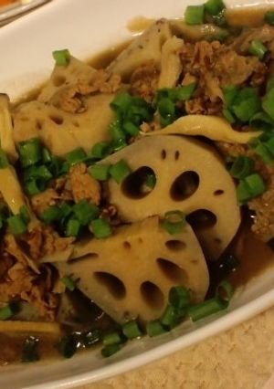 レンコンと牛肉の中華風煮物-レシピのメイン写真