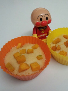 離乳食幼児食おやつにも☆カボチャ蒸しパン-レシピのメイン写真