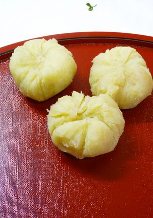 その日に作るサツマイモとリンゴのきんとん-レシピのメイン写真