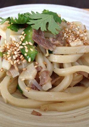 青椒肉絲（チンジャオロース）風焼きうどん-レシピのメイン写真