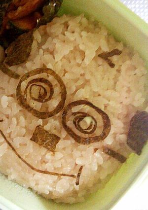 加トちゃん!!パパキャラ弁-レシピのメイン写真