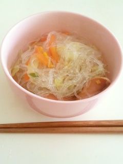 中華風春雨スープ-レシピのメイン写真