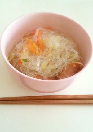中華風春雨スープ-レシピのメイン写真