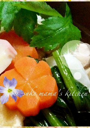 にんじんの飾り切り♡梅じゃないのよ〜ஐஃ-レシピのメイン写真