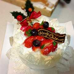 売り物みたい♡クリスマスケーキ-レシピのメイン写真