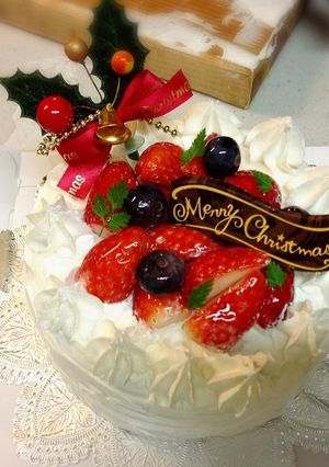 売り物みたい♡クリスマスケーキ-レシピのメイン写真