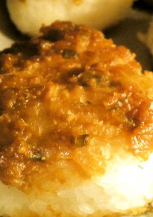 簡単！ネギ味噌焼きおにぎり-レシピのメイン写真