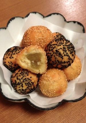 もっちりさつま芋餡ドーナッツ-レシピのメイン写真