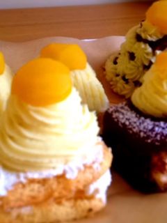 栗とさつま芋で作るマロンケーキ-レシピのメイン写真