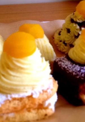 栗とさつま芋で作るマロンケーキ-レシピのメイン写真