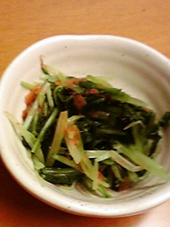 水菜の梅おかか合え-レシピのメイン写真