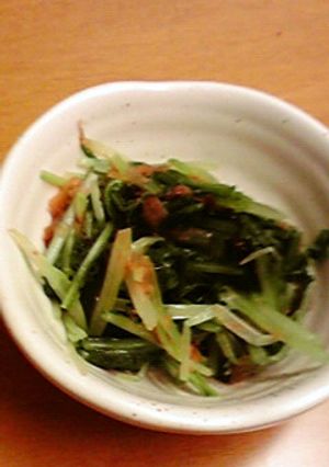 水菜の梅おかか合え-レシピのメイン写真