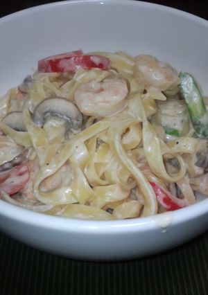 サワークリームでクリームパスタ-レシピのメイン写真