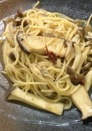 甘辛キノコの和風みぞれパスタ-レシピのメイン写真
