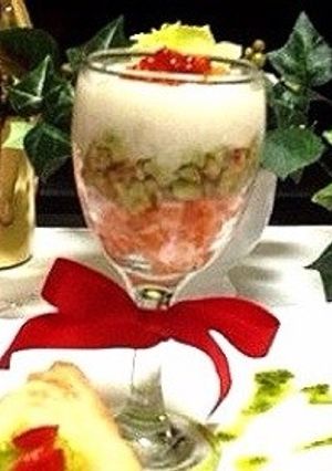 サーモン＆アボカド＆イクラの前菜-レシピのメイン写真