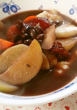 お餅入り！黒豆トマトシチュー-レシピのメイン写真