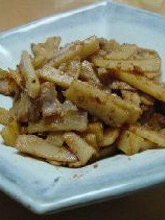 筍と豚肉のゴマ味噌炒め-レシピのメイン写真